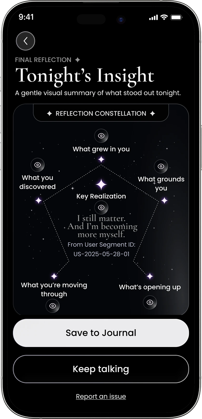 Elira reflection product screen